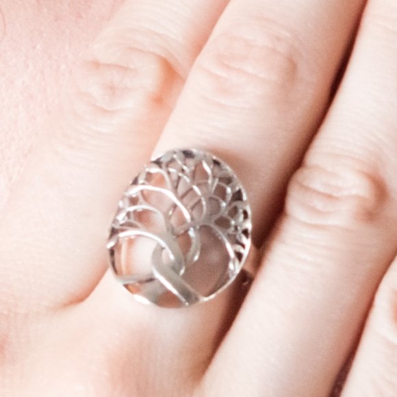 Tree and Roots Silver Ring - Picture 3 of 5